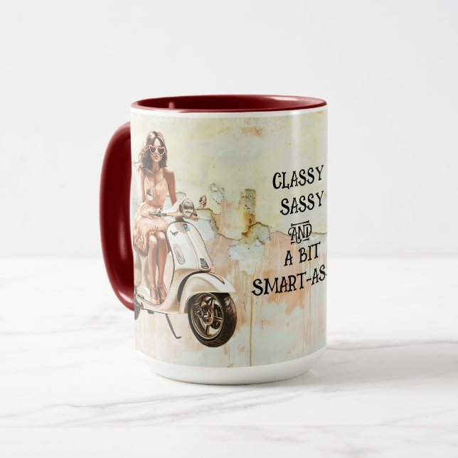 MUG CLASSY SASSY ET UN PEU SMART-ASSY (Devant gauche)