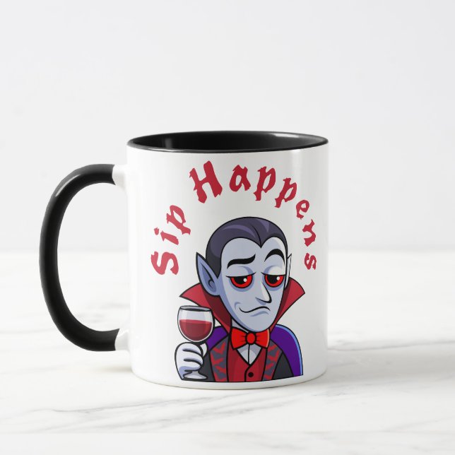 Mug Classy Vampire – Sip Happens (Gauche)