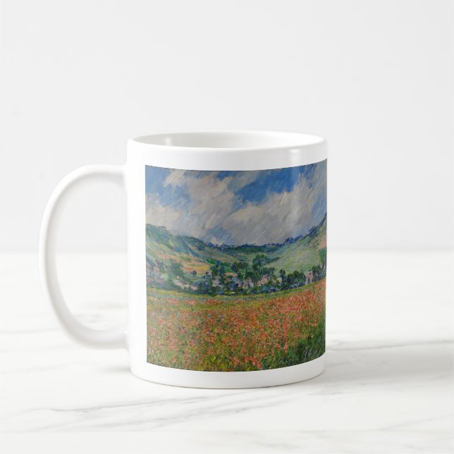 Mug Claude Monet Painting, Champ de pavot à Giverny (Gauche)