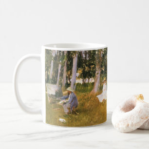 Mug Claude Monet peignant, Bordure d'un bois par Sarge
