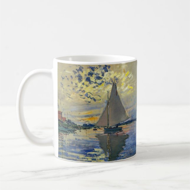 Mug Claude Monet - Voilier au Petit-Gennevilliers (Gauche)