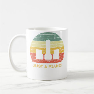 Mug Clavier De Piano Rétro Vintage Drôle Note Juste Un