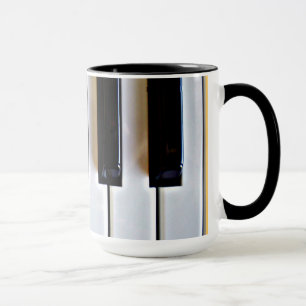 Mug Clavier - noir et blanc