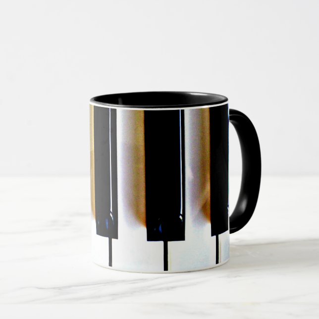 Mug Clavier pour piano (Devant droit)