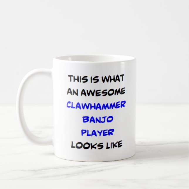 Mug clawhammer banjo joueur, génial (Gauche)