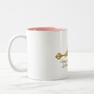 Mug Clé Dorée & Papillon Inspiration