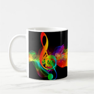 Mug Clef notes amour musique coeur