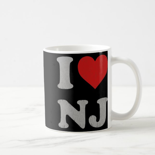 Mug Clic I Love Nj Y2k Souvenir I Heart New Jersey  (Droite)