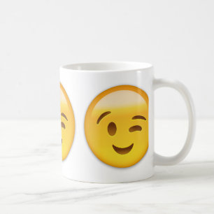 Mug Cligner de l'oeil le visage Emoij