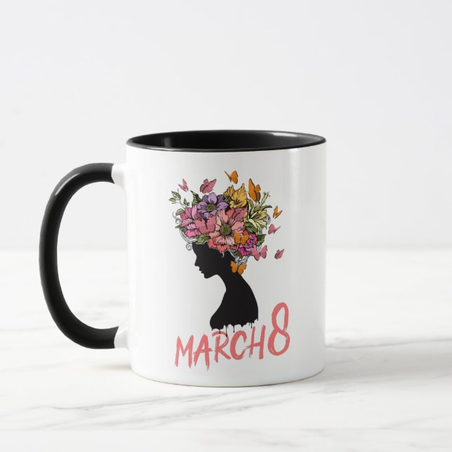 Mug Clip art de la Journée internationale de la femme, (Gauche)