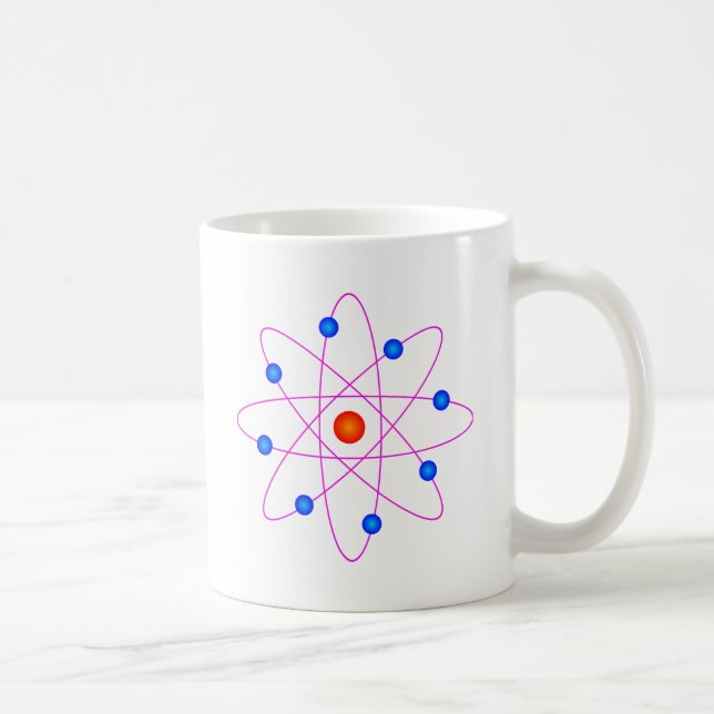 Mug clipart vecteur modèle atome (Droite)
