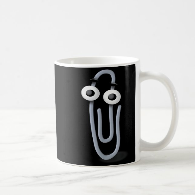 Mug Clippy Paper Clip Funny Meme Page Note  (Droite)