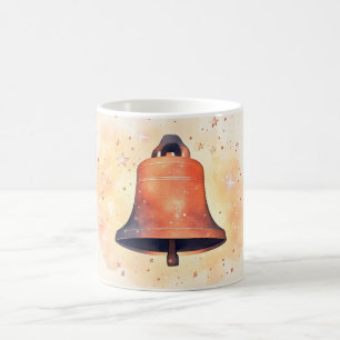 Mug cloche en bronze ou cuivre avec des étoiles scinti
