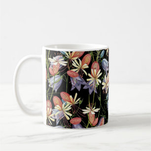 Mug Cloches de Campion à échelle : aquarelle Florale