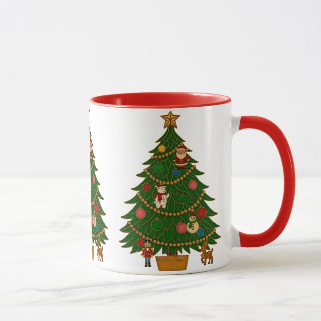 Mug Cloisonne Art Christmas Tree Character Ornaments (Droite)