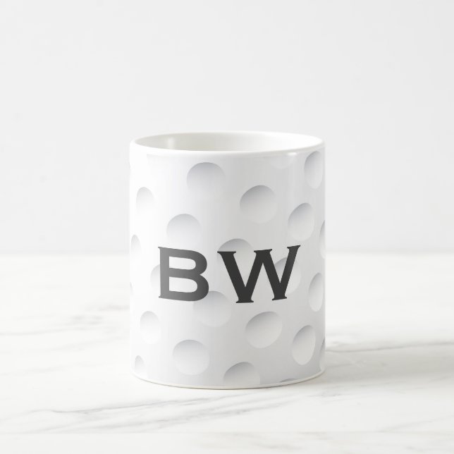 Mug Clôturer le monogramme du golf (Centre)