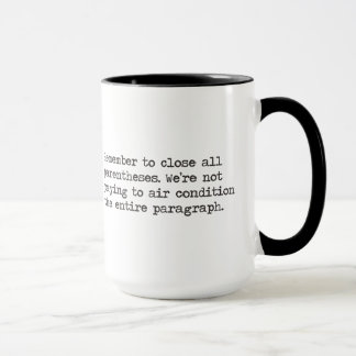 Mug Clôturez toutes les parenthèses