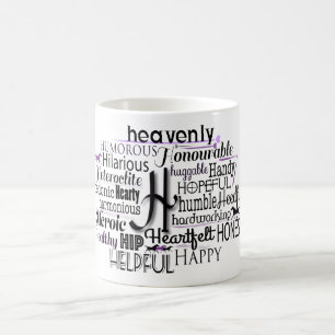 Mug Cloud Word Adjectif commençant par la lettre H