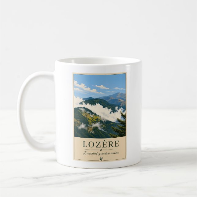 Mug Clouds Over the Mountain Forest (Gauche)