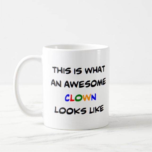 Mug clown, génial (Gauche)