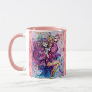 Mug Clown rose musical avec hibou