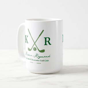 Mug Club croisé vert pour golfeurs élégants