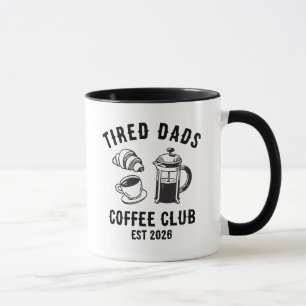 Mug Club de café des papas fatigués drôles personnalis
