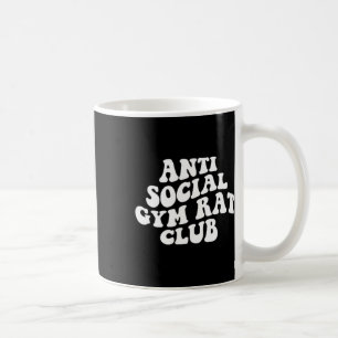 Mug Club de rat de gym antisocial drôle de gym fitness