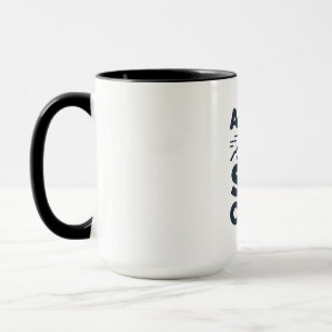 Mug Club de ski après-ski Logo Montagne - Hiver person