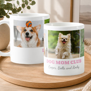 Mug Club des mamans de chiens Noms de collage de photo