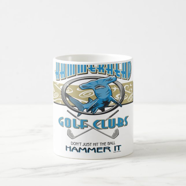 Mug Clubs de golf de poisson-marteau (Centre)