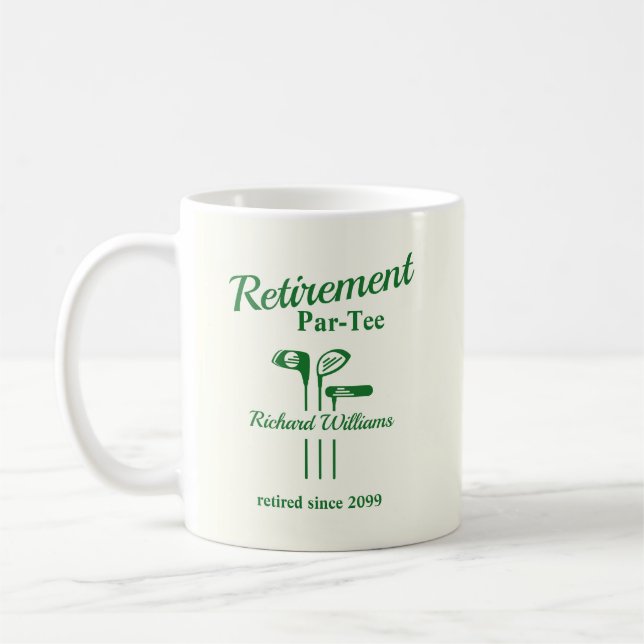 Mug Clubs de golf de retraite à thème Par Tee (Gauche)