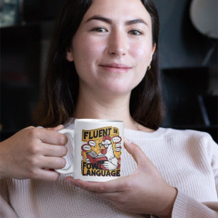 Mug Clucky Scholar Fluent in Fowl Language