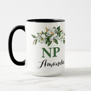 Mug CNP NP Floral Bouquet Vert Magnolia Graduation