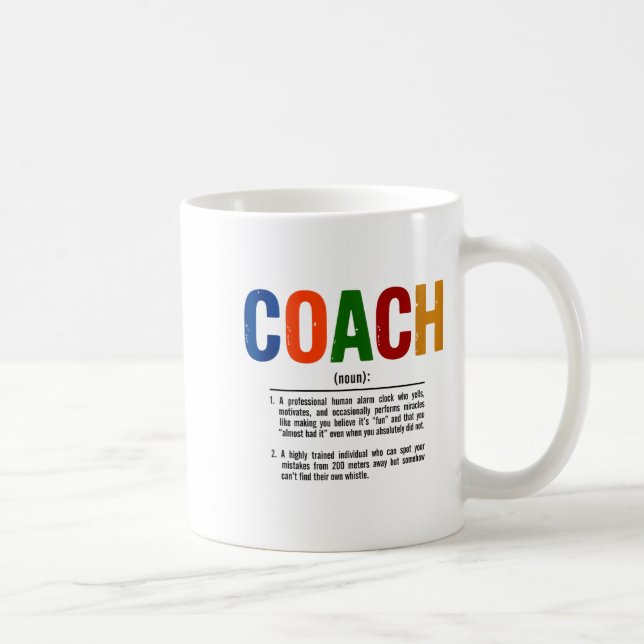 Mug Coach Definition Coaches Gift Team Srts Tank Top  (Droite)