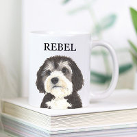 Coaster de boisson Bernedoodle personnalisé