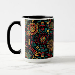 Mug Cobalt culturel "Motifs inspirés du patrimoine" Ar