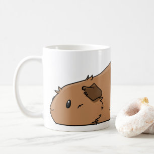 Mug Cobaye rouge-brun mignon de porc de Pooped