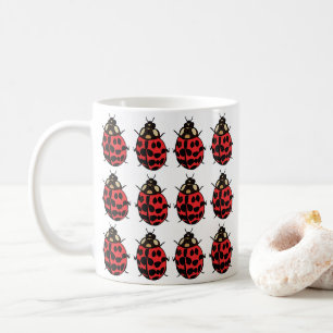 Mug Coccinelle Rouge Noir Insecte Coccinelle