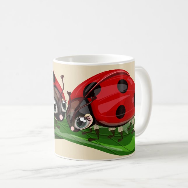 Mug Coccinelles  (Devant droit)
