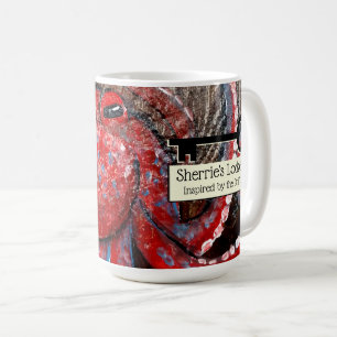 Mug Cochon de poulpe orange de Sherrie