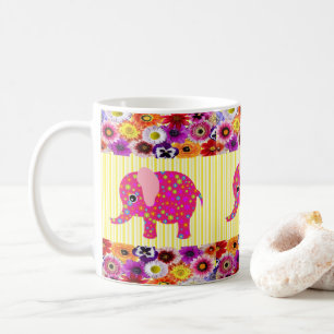 Mug Cochon rose coloré Jaune Brousse