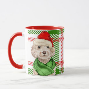 Mug Cockapoo au champagne et Musique de Noël