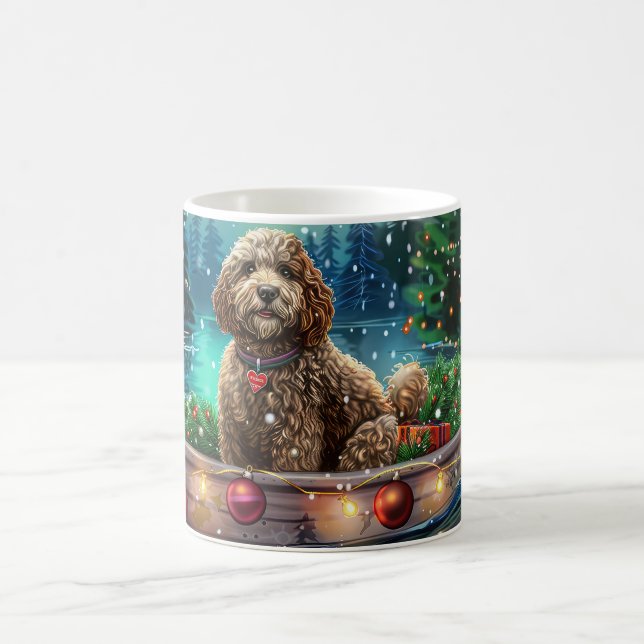 Mug Cockapoo Christmas Festive Voyage (Centre)