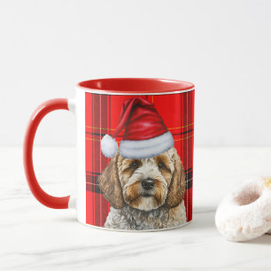 Mug Cockapoo Noël Père Noël Chien de Noël