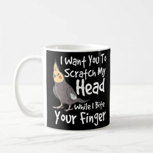 Mug Cockatiel Bird Parrot Cockatiel (Gauche)