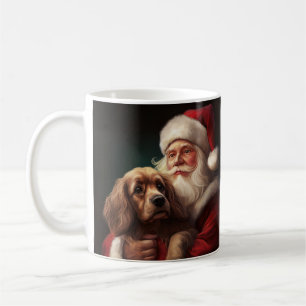 Mug Cocker Spaniel avec Noël Festif du Père Noël