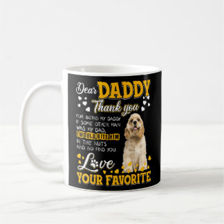 Mug Cocker Spaniel Cher Papa Merci D'Être Mon D