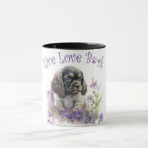 Mug Cocker Spaniel Chien Maman Floral