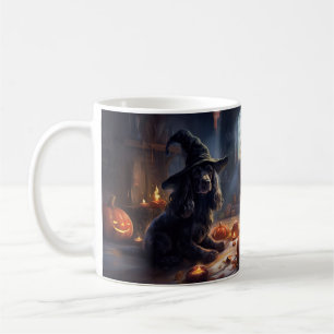 Mug Cocker Spaniel Citrouilles Halloween Épouvantable